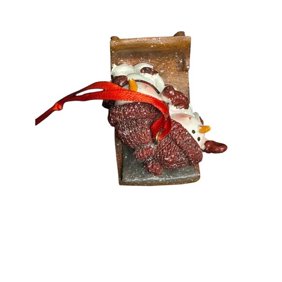 Snowman & Mickey Mouse Holiday Ornaments Set Of 2 Resin Christmas Figurines - Picture 7 of 13